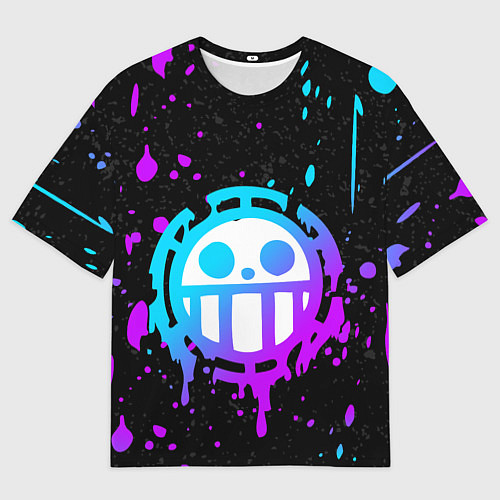 Мужская футболка оверсайз ONE PIECE ВАН ПИС НЕОН / 3D-принт – фото 1
