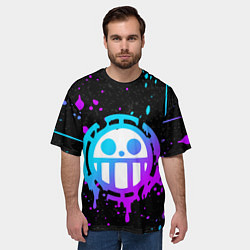 Футболка оверсайз мужская ONE PIECE ВАН ПИС НЕОН, цвет: 3D-принт — фото 2