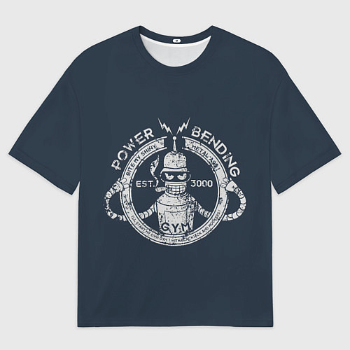 Мужская футболка оверсайз Сгибальщик 3000 / 3D-принт – фото 1