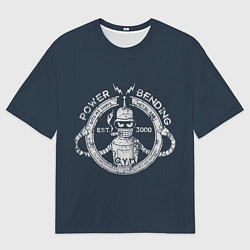 Футболка оверсайз мужская Сгибальщик 3000, цвет: 3D-принт