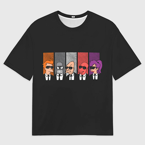 Мужская футболка оверсайз Agents Futurama / 3D-принт – фото 1