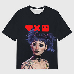 Футболка оверсайз мужская Love, Death and Robots Lora Z, цвет: 3D-принт