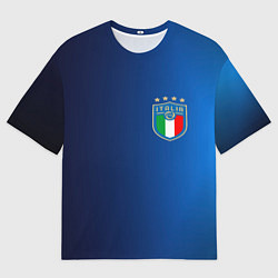 Футболка оверсайз мужская Сборная Италии, цвет: 3D-принт