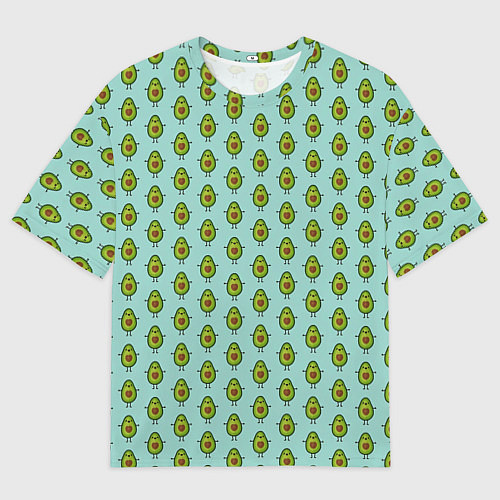 Мужская футболка оверсайз Авокадики / 3D-принт – фото 1