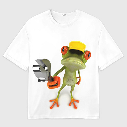 Мужская футболка оверсайз Лягушка / 3D-принт – фото 1