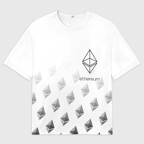 Мужская футболка оверсайз ETHEREUM ЭФИРИУМ ЭФИР / 3D-принт – фото 1