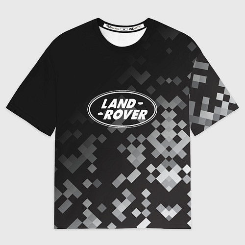 Мужская футболка оверсайз LAND ROVER ГОРОДСКОЙ КАМУФЛЯЖ / 3D-принт – фото 1