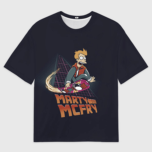 Мужская футболка оверсайз Back to Futurama / 3D-принт – фото 1