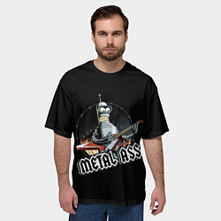 Футболка оверсайз мужская Metal Bender, цвет: 3D-принт — фото 2