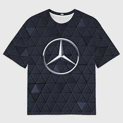 Футболка оверсайз мужская MERCEDES BENZ 3D Geometry 3Д, цвет: 3D-принт