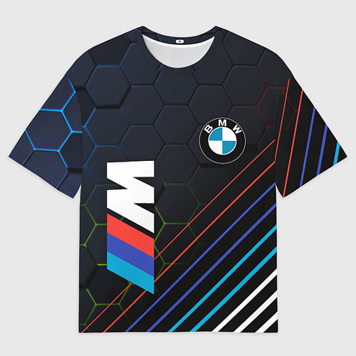 Мужская футболка оверсайз BMW БМВ M COMPETITION / 3D-принт – фото 1