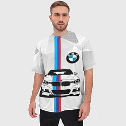 Футболка оверсайз мужская BMW БМВ M PERFORMANCE, цвет: 3D-принт — фото 2