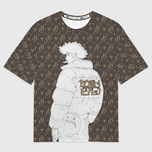 Мужская футболка оверсайз Cowboy Bebop Louis Vuitton / 3D-принт – фото 1