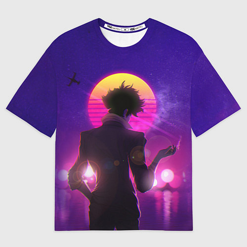 Мужская футболка оверсайз Cowboy Bebop Spike Spiegel / 3D-принт – фото 1