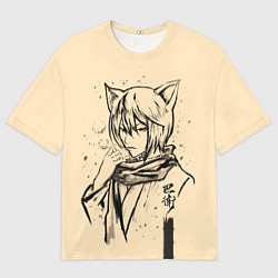 Футболка оверсайз мужская Kitsune Tomoe, цвет: 3D-принт