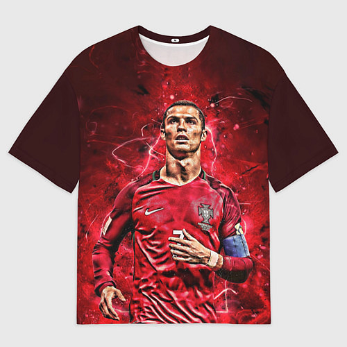 Мужская футболка оверсайз Cristiano Ronaldo Portugal / 3D-принт – фото 1