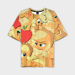 Мужская футболка оверсайз Applejack pattern