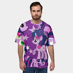 Футболка оверсайз мужская Twilight Sparkle, цвет: 3D-принт — фото 2