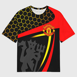 Футболка оверсайз мужская МАНЧЕСТЕР MANCHESTER SPORT, цвет: 3D-принт
