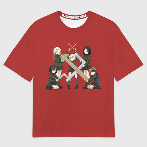 Мужская футболка оверсайз Girls und Panzer Правда / 3D-принт – фото 1