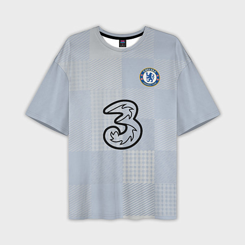 Мужская футболка оверсайз FC Chelsea Goalkeeper Stadium 202122 / 3D-принт – фото 1