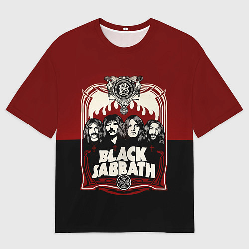 Мужская футболка оверсайз Black Sabbath / 3D-принт – фото 1