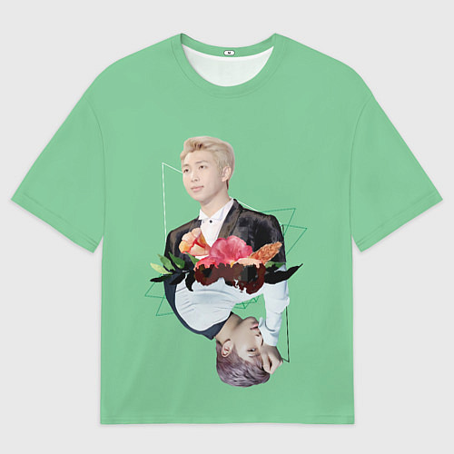 Мужская футболка оверсайз RM x J-Hope / 3D-принт – фото 1