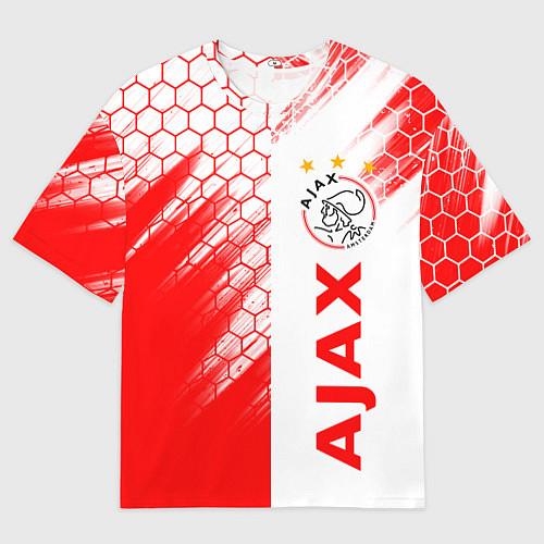 Мужская футболка оверсайз FC AJAX AMSTERDAM ФК АЯКС / 3D-принт – фото 1