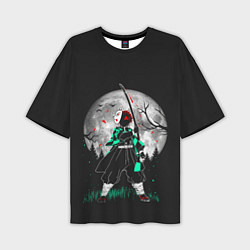 Мужская футболка оверсайз Moon Slayer