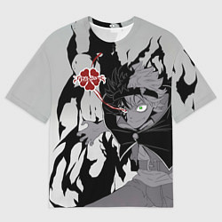 Футболка оверсайз мужская Черный Аста демон Чёрный клевер, цвет: 3D-принт