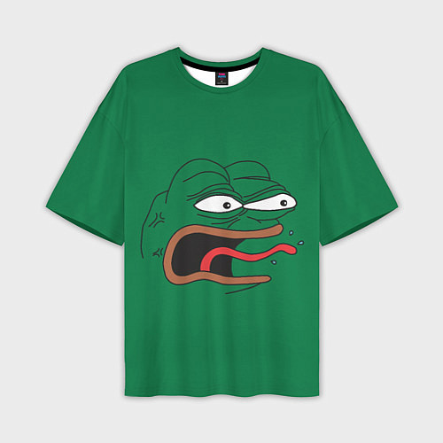 Мужская футболка оверсайз Pepe skin / 3D-принт – фото 1