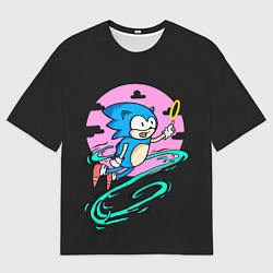 Мужская футболка оверсайз Flying to ring