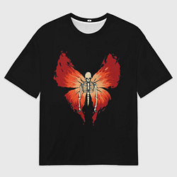 Футболка оверсайз мужская Butterfly Skeleton, цвет: 3D-принт