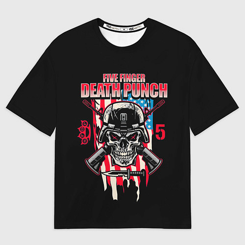 Мужская футболка оверсайз 5FDP Five Finger Death Punch / 3D-принт – фото 1