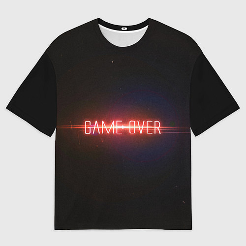 Мужская футболка оверсайз Game Over / 3D-принт – фото 1