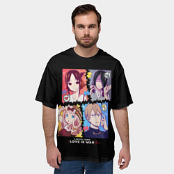 Футболка оверсайз мужская Kaguya-sama Love Is War, цвет: 3D-принт — фото 2