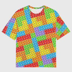 Футболка оверсайз мужская POP IT SIMPLE DIMPLE, цвет: 3D-принт