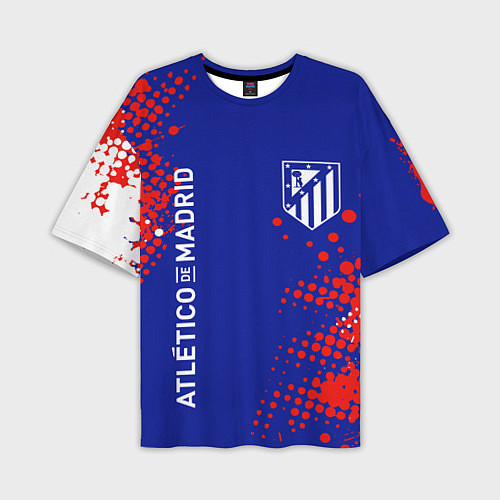 Мужская футболка оверсайз ATLETICO DE MADRID АТЛЕТИКО / 3D-принт – фото 1