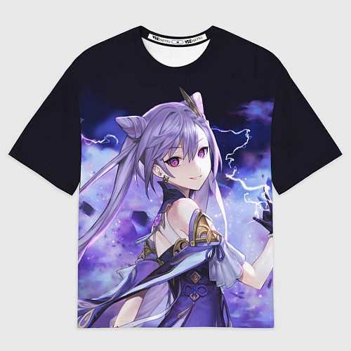 Мужская футболка оверсайз КЭ ЦИН - Genshin Impact / 3D-принт – фото 1