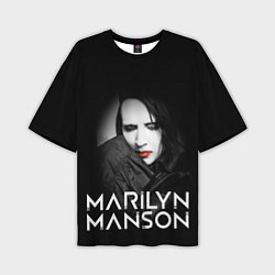 Футболка оверсайз мужская MARILYN MANSON, цвет: 3D-принт