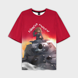 Мужская футболка оверсайз Girls und Panzer Девушки и танки z