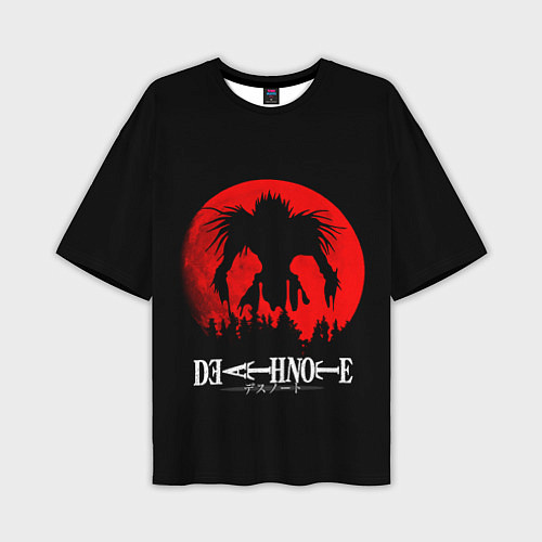 Мужская футболка оверсайз Death Note Рюк в ночи / 3D-принт – фото 1