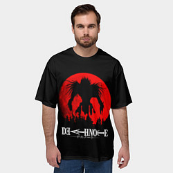 Футболка оверсайз мужская Death Note Рюк в ночи, цвет: 3D-принт — фото 2