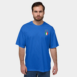 Футболка оверсайз мужская Форма сборной Италии, цвет: 3D-принт — фото 2