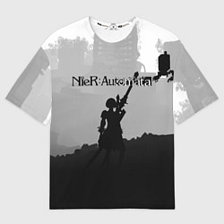 Мужская футболка оверсайз Nier Automata Z