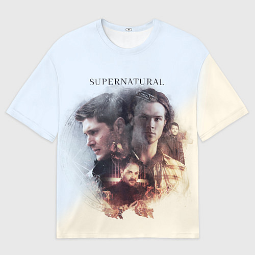 Мужская футболка оверсайз Supernatural / 3D-принт – фото 1
