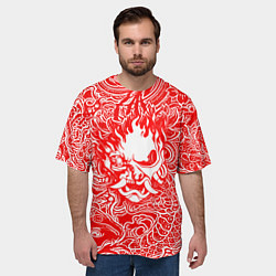 Футболка оверсайз мужская Samurai, цвет: 3D-принт — фото 2