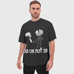 Футболка оверсайз мужская 2B OR NOT 2B, цвет: 3D-принт — фото 2