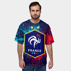 Футболка оверсайз мужская Сборная Франции, цвет: 3D-принт — фото 2