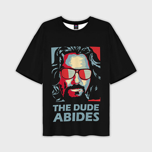 Мужская футболка оверсайз The Dude Abides Лебовски / 3D-принт – фото 1